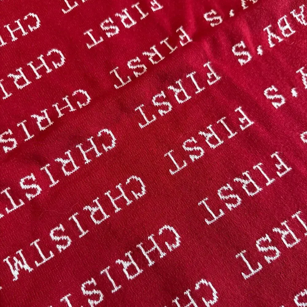 Creative Co-Op “Baby’s First Christmas” Blanket